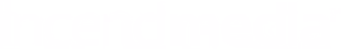 Incend Media Wordmark White