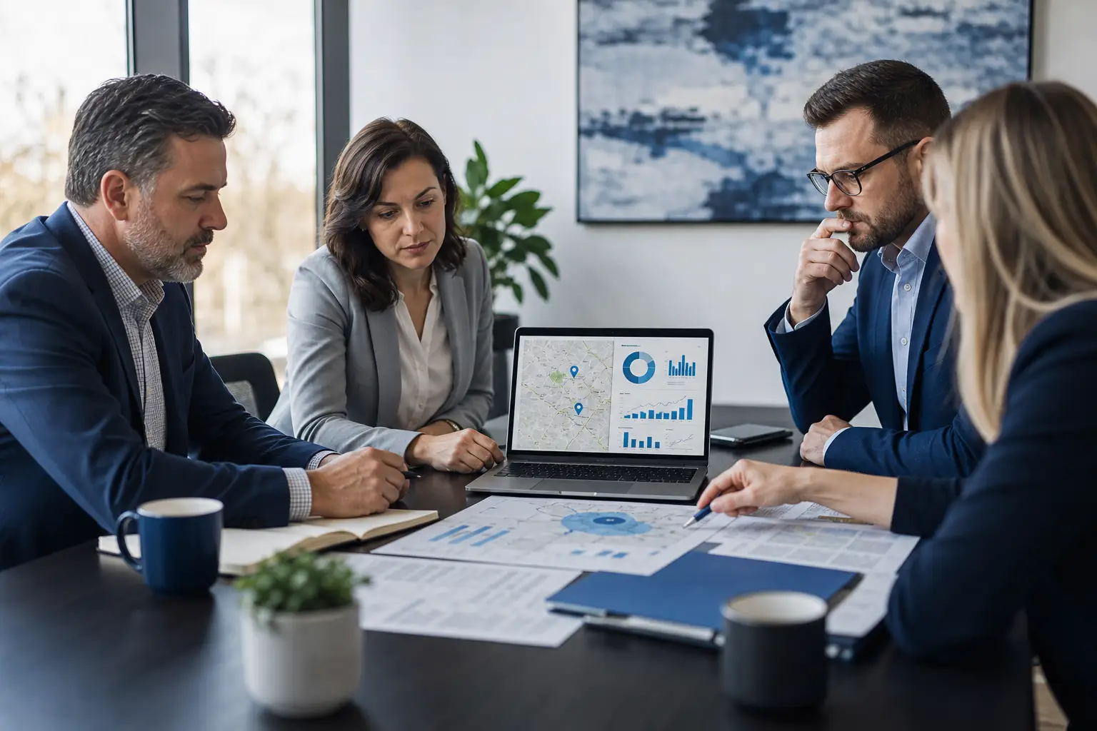 Business leaders evaluating local seo services near me with a digital marketing agency